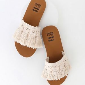 Billabong Fringe Sandals Size 9